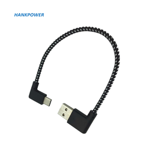 Right Angle <span class=keywords><strong>USB</strong></span> Loại C Điện Thoại Di Động Cáp Dữ Liệu Cho <span class=keywords><strong>Android</strong></span> Sạc Nhanh 90 Độ Nylon <span class=keywords><strong>USB</strong></span> C Cáp Dữ Liệu - Product Image 3