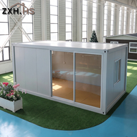 Maison conteneur préfabriquée en kit - Unité modulaire avec un emballage compact pour une utilisation en logement d'urgence