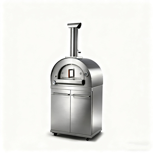 Forno per Pizza Italiano Moderno Kingoda in Acciaio Inox per Esterni - Portatile e Resistente, a Carbone/Legna, per 2-3 Persone, Grigliatura Automatica - Product Image 2