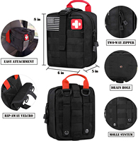 Trousse Tactique de Survie d'Urgence pour Voyage en Nylon, Sac d'Escalade et de Camping, Fournitures Médicales de Premiers Secours pour Traumatismes