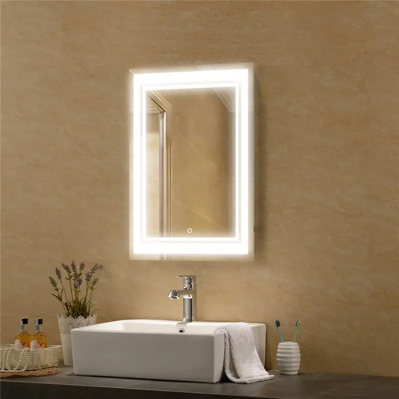 Diseño moderno país decoración de baño vanidades espejo para baños