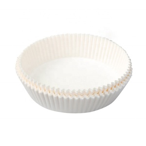 High Quality 100pcs Disposable Round <b>Parchment</b> <b>Paper</b> Non-Stick <b>Air</b> <b>Fryer</b> <b>Liner</b> with Coating for Home Food Use - Product Image 1