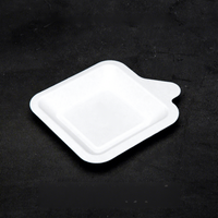 Assiette jetable en pulpe de papier biodégradable, carrée, épaisse, imperméable et résistante à l'huile, pour pique-nique, barbecue, fêtes et restaurants