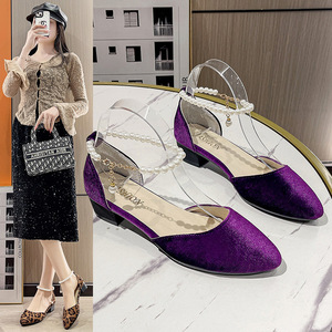 YT 2025 estate nuovo arrivo <span class=keywords><strong>sandali</strong></span> sexy taglie forti da donna alla moda con stampa leopardata in pelle scamosciata con <span class=keywords><strong>tacco</strong></span> medio - Product Image 1
