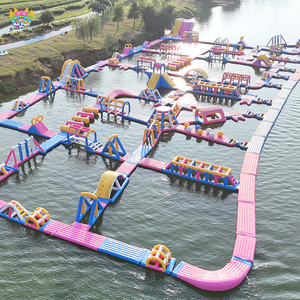 Waterpark Aqua Park Spellen Aanpasbare Opblaasbare Attractie-eiland Parkeerplaats Water Speeltoestellen voor Commercieel Gebruik - Product Image 3