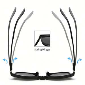 Gafas Ópticas Redondas de Moda 2025 con Logotipo Personalizado, Monturas con Clip Magnético Polarizado UV400 TR90 para Hombre y Mujer - Product Image 3