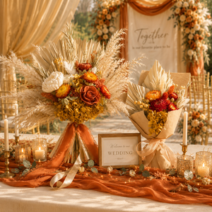 Dried Flower Garden Wedding Arch <strong>Swag</strong> Pink Welcome Sign Office Salon Backdrop Wall Boho Floral Arrangement Archway Decor Flower - Product Image 4