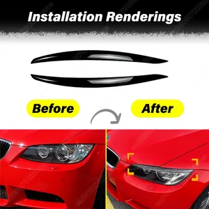 Kit de bandes de phares pour voiture Série 3 E90 E91 E92 E93 M3 318i 320i 320d 325i 330d 2005 2006 2007 2009 2010 2011 2012 - Product Image 2