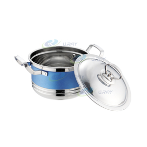 Nouvel Arrivage – Ensemble de 6 Pièces d'Ustensiles de Cuisson Classiques en Acier Inoxydable Écologique, Marmite et Casserole, Couleur Personnalisable, Compatible Gaz et <span class=keywords><strong>Induction</strong></span> - Product Image 3