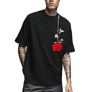 Mens Graphic Tees Vintage <b>T</b>-<b>Shirts</b> Oversized Letter Print Casual Crewneck Cotton Top Short Sleeve <b>Rapper</b> Streetwear - Product Image 1