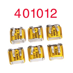 Batterie au lithium polymère rechargeable de petite taille 301012 35mAh 3.7V avec certification CE et circuit de protection pour écouteurs sans fil - Product Image 2