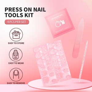 Ibcccndc, paquete de bolsa láser en polvo, kit de herramientas para uñas, uñas postizas reutilizables duraderas, pegamento de gelatina extraíble, juego de Arte de uñas - Product Image 6