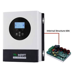 Controlador de Carga <span class=keywords><strong>Solar</strong></span> YingKe 60A 48V 64V 72V <span class=keywords><strong>96V</strong></span> MPPT para Painéis Solares - Product Image 2