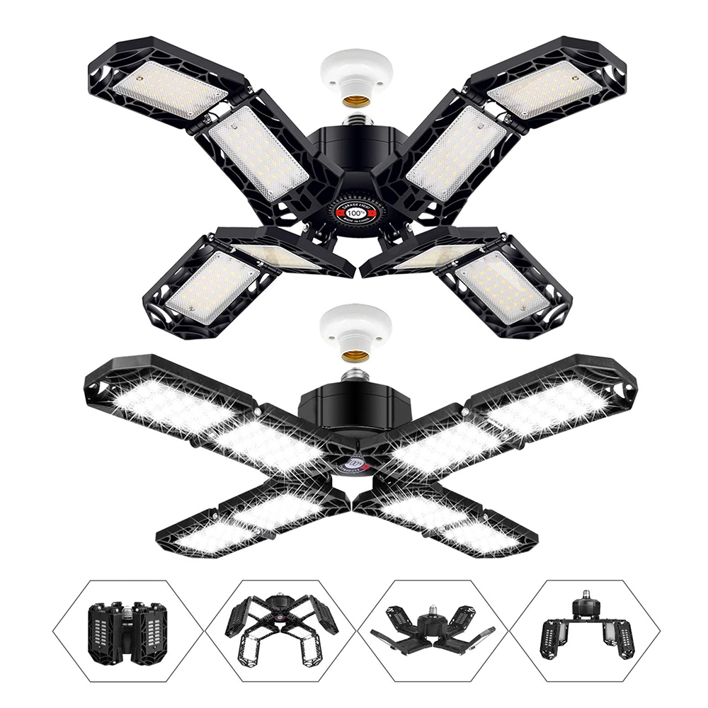 8 светящихся панелей яркий 150 Вт LED магазин гараж свет 15000лм деформируемый гараж СИД Свет для подвала мастерской склад чердак