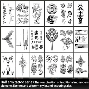 Tatuaggio temporaneo Semi permanente tatuaggio impermeabile a prova di sudore per 2 settimane realistico tatuaggio Anti-attrito per braccio della gamba - Product Image 3