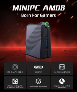 Nouveau <span class=keywords><strong>Mini</strong></span> <span class=keywords><strong>PC</strong></span> Gaming AM08 AMD nettop <span class=keywords><strong>5900HX</strong></span> 8 core 16 thread M.2 NVME 2TB WIFI 6 4USB 1Type-C triple-display - Product Image 2