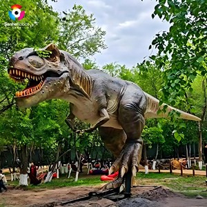 <span class=keywords><strong>T</strong></span>-<span class=keywords><strong>Rex</strong></span> animatronique grandeur nature de 15 m, dinosaure réaliste mécanique avec effet de fumée pour parc à thème jurassique - Product Image 3