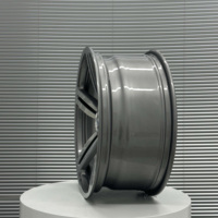 Jante en alliage monobloc finition usinée gris canon brillant 17-24 pouces, luxe européen universel pour marché secondaire