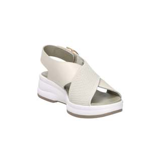 Sandalias de Plataforma Donna Serena para Mujer, Color Beige, Tacón de 36.5 cm, Cómodas para el Verano - Product Image 4
