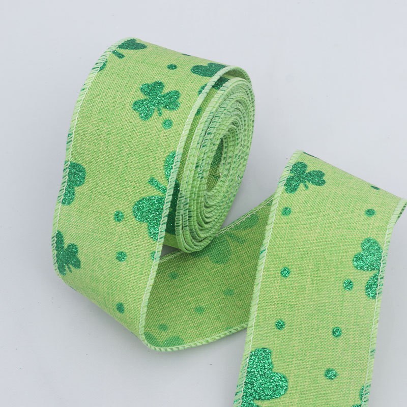 Trèfle vert à quatre feuilles-6,3 cm, 10 mètres par rouleau