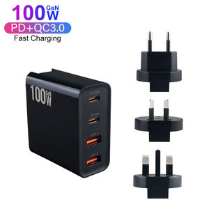 อะแดปเตอร์ชาร์จเร็ว PD 100W 4 พอร์ต GaN USB C สำหรับโทรศัพท์มือถือและแล็ปท็อป ชาร์จเร็วแบบพกพา - Product Image 3