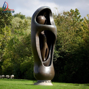 Fait à la main Célèbre Artiste Moderne Abstrait Bronze Figure Henry Moore Statue Sculpture - Product Image 5