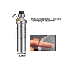 Couteau de mise en valeur en acrylique YUFU personnalisable avec revêtement DLC 45 Diamants, dureté HRC65, finition haute brillance, compatible machines CNC, support OEM 3