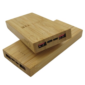 Tùy chỉnh tre 10000mAh YB-12 22.5 Wát siêu nhanh sạc không dây sạc Trạm điện cầm tay Li-polymer pin - Product Image 1