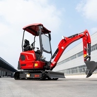 Penjualan Panas Excavator Crawler Kompak 1.8T dengan Pisau Bucket untuk Pekerjaan Lanskap Mini Excavator Dijual