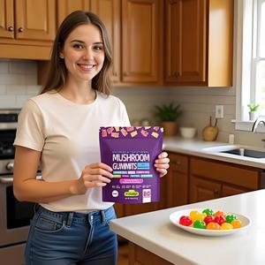 Gomas Veganas de Cogumelo com Extrato de Raiz de Ashwagandha, Sem Glúten e Não-OGM para Bem-Estar Diário e Suporte Imunológico para Adultos - Product Image 6