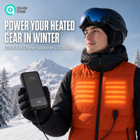 Tragbare Mini-Powerbank PD22.5W 10000mAh 20000mAh mit schneller Ladefunktion für Handy, Weste und Jacke