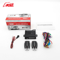 Clé intelligente de voiture antivol sécurité système d'alarme d'entrée sans clé DC 12V clé de télécommande intelligente universelle de voiture