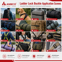 Loquet de tension en plastique pour échelle, sangle de sac à dos, collier de chien, bagages, équipement tactique extérieur, accessoires de quincaillerie, curseur de remplacement