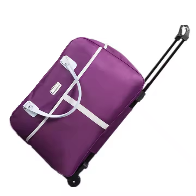 Small Rolling Duffle Bag with Wheels Travel Tote Unisex-Adult Short Term Trips Expandable 20-35L Carry on Luggage