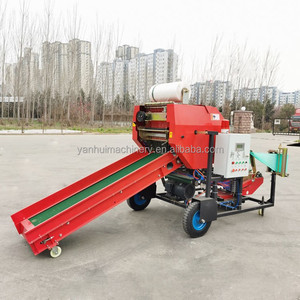 YH China, nuevo motor diésel, paja redonda, Mini máquina empacadora de ensilaje de heno y alfalfa, gran oferta, alta productividad - Product Image 1