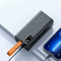 Japon Top vente 50000Mah chargeur rapide haute capacité 60000mAh PD22.5W Super Power Bank avec lanière et écran d'affichage