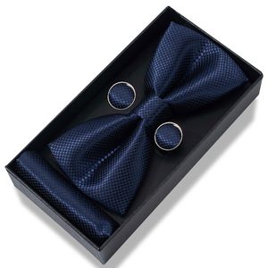 Corbatas de Seda de Poliéster Multicolores para Hombres y Mujeres, Corbata de Moño Jacquard Informal para Fiesta, Corbatas de Moño para Boda, Juego de Caja de Regalo - Product Image 5