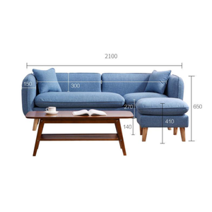 Canapé Chesterfield en velours pour salon avec tabouret, fourni par une usine de meubles, à prix avantageux - Product Image 6