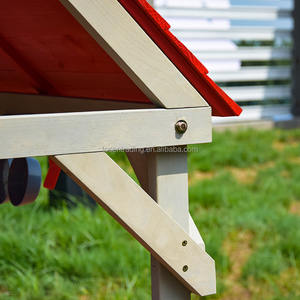 Cocina de Juguete de Madera Ecológica Premium para Exteriores, Banco Convertible, Techo Rojo, Fregadero, Estufa de Juguete - Casa de Juegos para Niños de 3 a 8 Años - Product Image 6