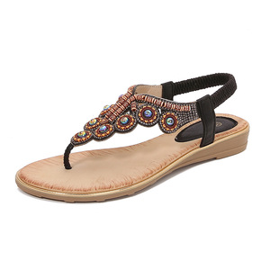 Tendance Mode Printemps/Été : Sandales Femme en Cuir Véritable à Bout Ouvert, à Lacets, pour l'Extérieur, avec Brides, Semelle Durable et Imprimés Animaux - Product Image 1