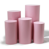 Nouveaux accessoires de mariage, support de fleurs en métal cylindrique pour table de dessert, décoration de fête d'anniversaire