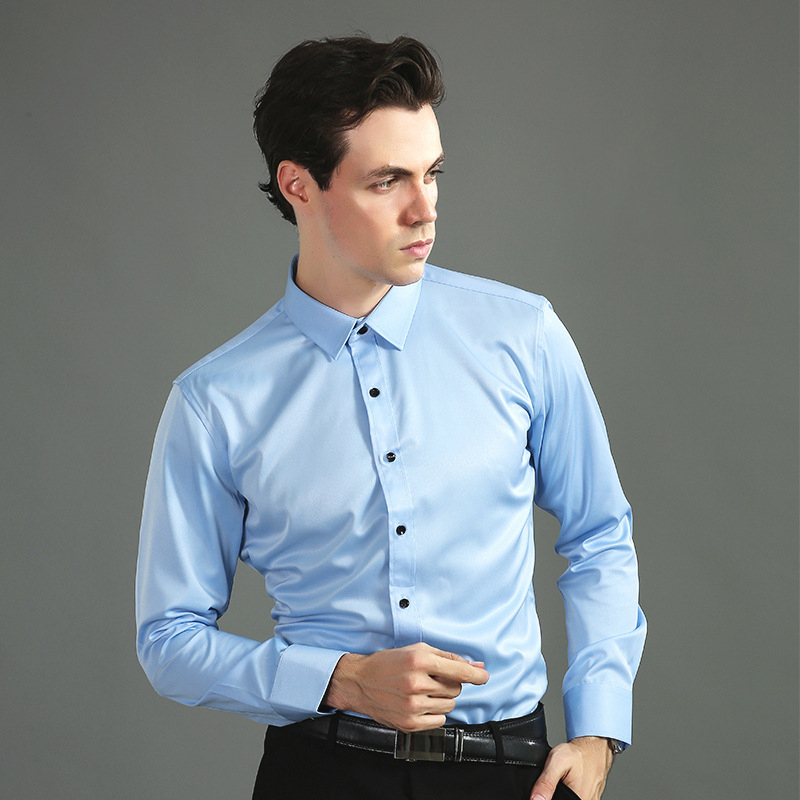 Camicia da smoking blu