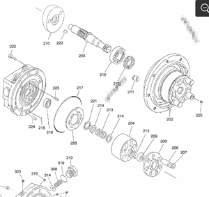 Motor de Traslación/Reducción Final para Miniexcavadora Solar 015 PLUS 018 VT Doosan DX15 DX18 401-00422 401-00422A 2.401-00058 - Product Image 6