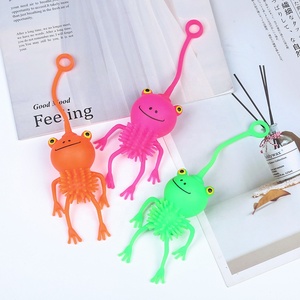 Kehui Puffer Ball Toy Tiktok vendita calda Squeeze Ball Plastic Light Up Fidget Toy Little Cartoon Frog for Kids - Product Image 3