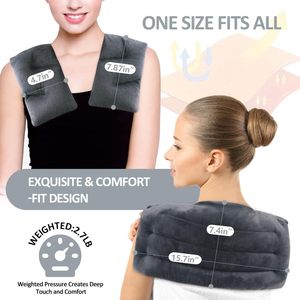 Pakcare OEM Flaxseed Weighted Microwave Moist <strong>Heating</strong> Pad Hot Pack for Neck Shoulders Back Pain Relief <strong>Heat</strong> <strong>Wrap</strong> (Customizable) - Product Image 4