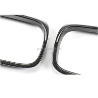 Grille de pare-chocs avant en fibre de carbone sèche, cadre de protection pour BMW Série 5 G30 F90 M5 2017-2019, fibre de verre
