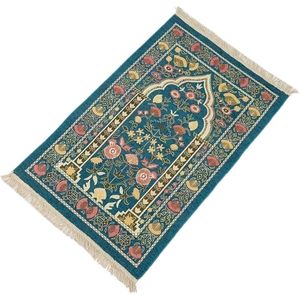 Nouveau tapis à poils courts lavable à motif floral <span class=keywords><strong>de</strong></span> style Moyen-Orient, petit format carré, avec emballage - Product Image 5