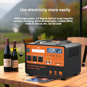 Estación de energía portátil recargable solar AC de 600W480Wh a 1800W2.5kWh para acampar al aire libre y suministro de energía RV - Product Image 3