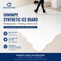 Panneaux de glace synthétique UHMWPE, planches de patinoire artificielle, surface lisse, panneaux de glisse pour le hockey sur glace