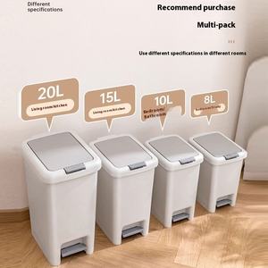 <span class=keywords><strong>Cubo</strong></span> de <span class=keywords><strong>basura</strong></span> de plástico de gran capacidad, <span class=keywords><strong>Pedal</strong></span> de pie, tipo de presión, <span class=keywords><strong>cubo</strong></span> de <span class=keywords><strong>basura</strong></span> doméstico para el hogar, oficina, <span class=keywords><strong>Cubo</strong></span> de almacenamiento, cocina, uso en oficina - Product Image 2